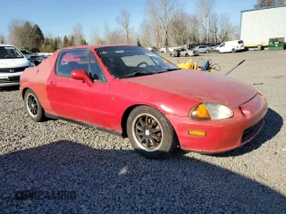 1994 Honda del Sol Si with VIN JHMEH6160RS001380, listed as a Copart auction lot 43080885 with 256,195 mi miles and Salvage Title. Bid and sale history available at carsss.com. Image 4.