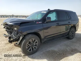 2023 Chevrolet Tahoe Z71 with VIN 1GNSKPKD4PR420515, listed as a Copart auction lot 47783215 with 38,342 mi miles and Salvage title. Bid and sale history available at DreamBid. Image 1.