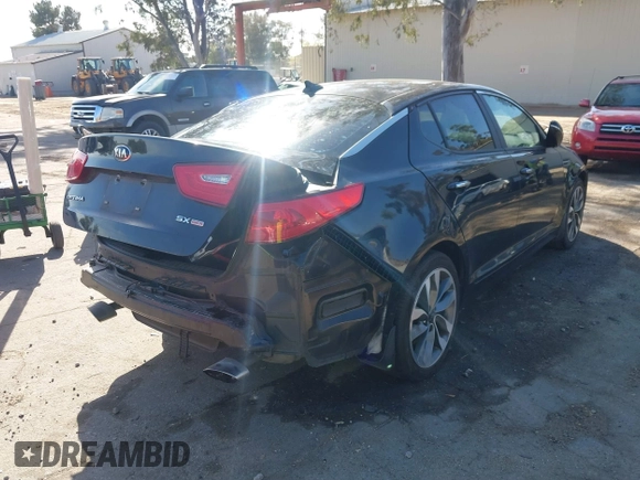 2015 Kia Optima SX with VIN 5XXGR4A72FG366833, listed as a IAAI auction lot 41726219 with 144,664 mi miles and . Bid and sale history available at carsss.com. Image 4.