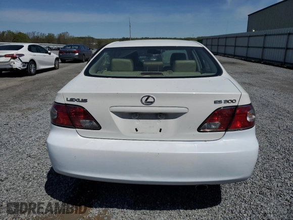 2002 Lexus ES 300 with VIN JTHBF30G920041802, listed as a Copart auction lot 51284915 with 190,273 mi miles and Salvage Title. Bid and sale history available at DreamBid. Image 6.