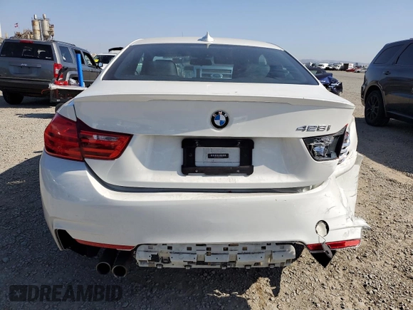 2015 BMW 4 Series 428i with VIN WBA3N7C54FK223828, listed as a Copart auction lot 62425555 with 72,399 mi miles and Salvage title. Bid and sale history available at DreamBid. Image 6.