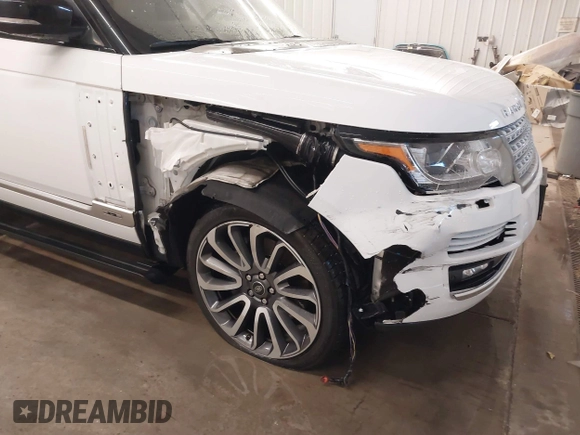 2016 Land Rover Range Rover Supercharged z VIN SALGS3EF0GA280040, wystawiony jako IAAI lot #41394107 z przebiegiem 72 446 mil mil oraz . Historia ofert i sprzedaży dostępna na DreamBid. Obrazek 6.