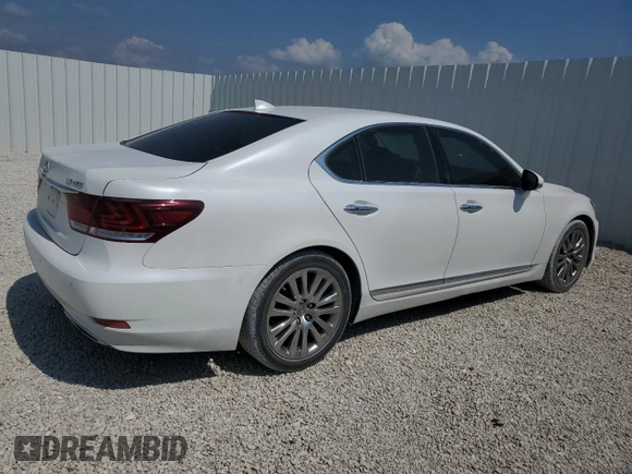 2015 Lexus LS 460 with VIN JTHBL5EF0F5135855, listed as a Copart auction lot 52209464 with 95,862 mi miles and Salvage title. Bid and sale history available at DreamBid. Image 3.