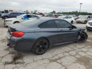 2016 BMW M4 with VIN WBS3R9C56GK335723, listed as a Copart auction lot 57647274 with 164,379 mi miles and Salvage Title. Bid and sale history available at carsss.com. Image 3.