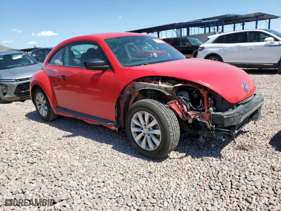 2018 Volkswagen Beetle S with VIN 3VWFD7AT9JM720960, listed as a Copart auction lot 72055934 with 75,522 mi miles and Salvage Title. Bid and sale history available at carsss.com. Image 4.