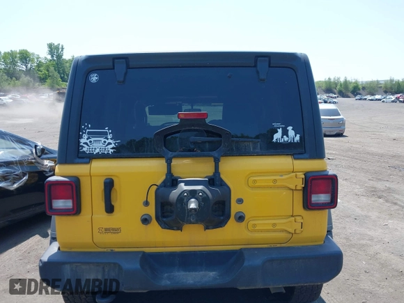 2021 Jeep Wrangler Unlimited Sport with VIN 1C4HJXKN9MW709420, listed as a IAAI auction lot 42403223 with 154,299 mi miles and . Bid and sale history available at DreamBid. Image 16.