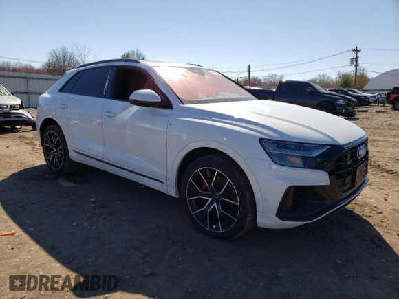 2019 Audi Q8 Premium Plus with VIN WA1EVAF16KD028310, listed as a Copart auction lot 44517773 with 49,088 mi miles. Bid and sale history available at carsss.com. Image 4.