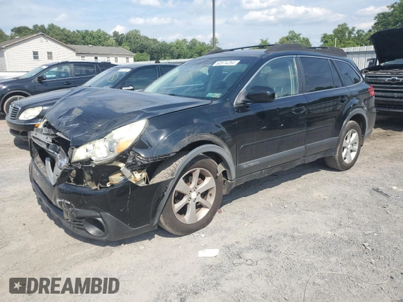 2014 Subaru Outback 2.5i Premium with VIN 4S4BRBCC3E3267120, listed as a Copart auction lot 60874254 with 144,804 mi miles and Salvage Title. Bid and sale history available at carsss.com. Image 1.