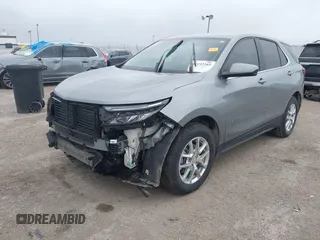 2024 Chevrolet Equinox LT with VIN 3GNAXKEG8RS157449, listed as a IAAI auction lot 42152265 with 39,351 mi miles and . Bid and sale history available at DreamBid. Image 18.