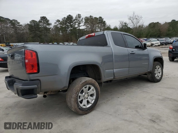 2021 Chevrolet Colorado 2WD LT with VIN 1GCHSCEA1M1275389, listed as a Copart auction lot 89397355 with 61,207 mi miles and Salvage Title. Bid and sale history available at carsss.com. Image 3.