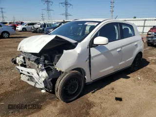 2017 Mitsubishi Mirage ES with VIN ML32A3HJ8HH004544, listed as a Copart auction lot 58004955 with 131,908 mi miles and Salvage title. Bid and sale history available at DreamBid. Image 1.