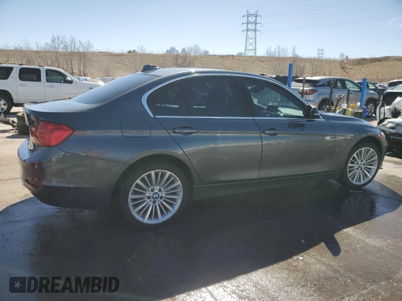 2015 BMW 3 Series 328i xDrive with VIN WBA3B3C50FF548227, listed as a Copart auction lot 48989675 with 80,410 mi miles and Salvage Title. Bid and sale history available at carsss.com. Image 3.