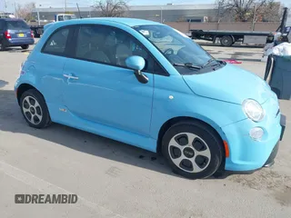 2017 FIAT 500e with VIN 3C3CFFGE9HT600549, listed as a IAAI auction lot 41616359 with 41,880 mi miles. Bid and sale history available at carsss.com. Image 1.