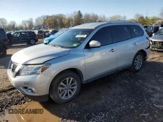 2016 Nissan Pathfinder Platinum with VIN 5N1AR2MM7GC634557, listed as a Copart auction lot 51820785 with 166,205 mi miles and Salvage Title. Bid and sale history available at carsss.com. Image 1.