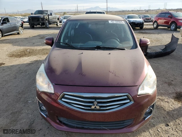 2017 Mitsubishi Mirage G4 SE with VIN ML32F4FJ3HH000864, listed as a Copart auction lot 42150905 with 76,142 mi miles and Salvage Title. Bid and sale history available at carsss.com. Image 5.