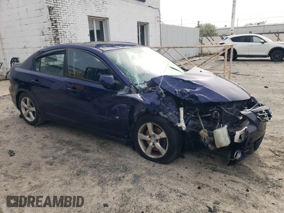 2005 Mazda 3 s with VIN JM1BK323051287045, listed as a Copart auction lot 50876495 with 155,405 mi miles and Salvage Title. Bid and sale history available at carsss.com. Image 4.