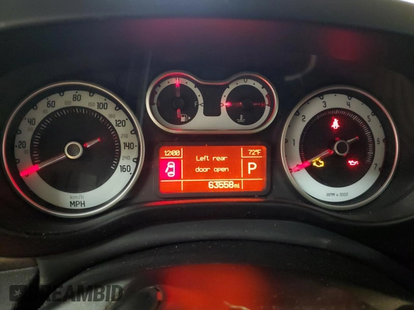 2014 FIAT 500L Trekking with VIN ZFBCFADH4EZ018699, listed as a Copart auction lot 75548304 with 63,558 mi miles and Clean Title. Bid and sale history available at carsss.com. Image 9.