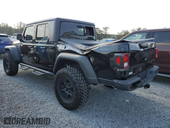 2024 Jeep Gladiator Sport z VIN 1C6HJTAG1RL109471, wystawiony jako Copart lot #74137604 z przebiegiem 1 667 mil mil oraz Szkoda całkowita • Salvage title. Historia ofert i sprzedaży dostępna na DreamBid. Obrazek 2.