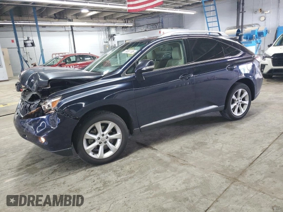 2010 Lexus RX 350 with VIN 2T2ZK1BA6AC024545, listed as a Copart auction lot 59081195 with 177,587 mi miles and Salvage title. Bid and sale history available at DreamBid. Image 1.
