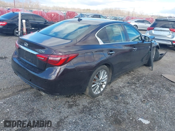 2018 Infiniti Q50 Sport z VIN JN1EV7AP9JM365995, wystawiony jako IAAI lot #41685674 z przebiegiem 140 288 mil mil oraz . Historia ofert i sprzedaży dostępna na DreamBid. Obrazek 4.