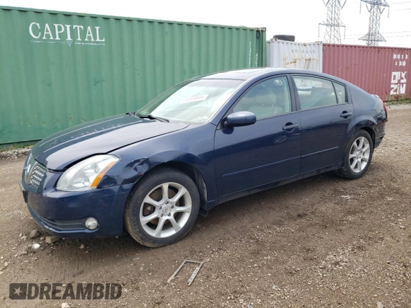2005 Nissan Maxima 3.5 SL with VIN 1N4BA41E95C857811, listed as a Copart auction lot 54558844 with 0 mi miles and Salvage Title. Bid and sale history available at carsss.com. Image 1.