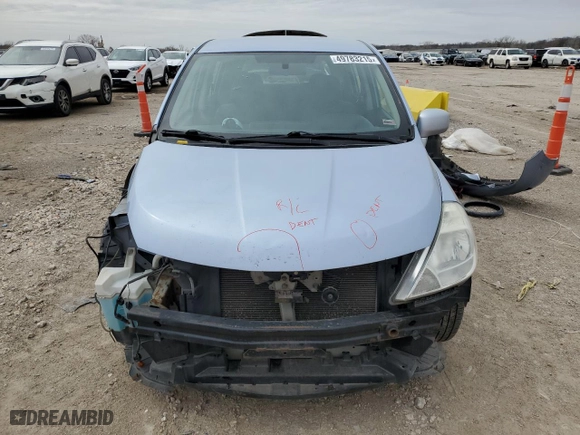 2010 Nissan Versa 1.8 S with VIN 3N1BC1CP9AL351981, listed as a Copart auction lot 49783215 with 183,633 mi miles and Salvage Title. Bid and sale history available at carsss.com. Image 5.