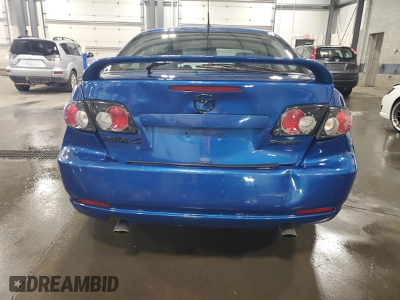 2007 Mazda 6 i Sport VE with VIN 1YVHP84C875M63433, listed as a Copart auction lot 52194875 with 151,030 mi miles and Salvage Title. Bid and sale history available at DreamBid. Image 6.