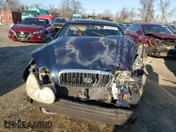 2002 Hyundai Sonata GLS with VIN KMHWF35H62A567458, listed as a Copart auction lot 84374214 with 0 mi miles and Salvage Title. Bid and sale history available at carsss.com. Image 5.