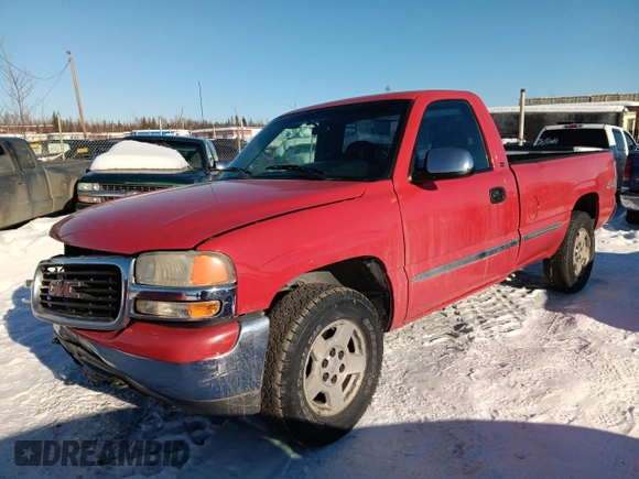 1999 GMC Sierra 1500 SLE with VIN 1GTEK14V3XE533078, listed as a Copart auction lot 48763075 with 160,477 mi miles and Salvage Title. Bid and sale history available at DreamBid. Image 1.