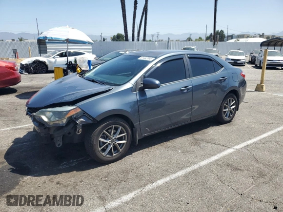 2014 Toyota Corolla L with VIN 5YFBURHE5EP014071, listed as a Copart auction lot 61442695 with 140,944 mi miles and Salvage title. Bid and sale history available at DreamBid. Image 1.