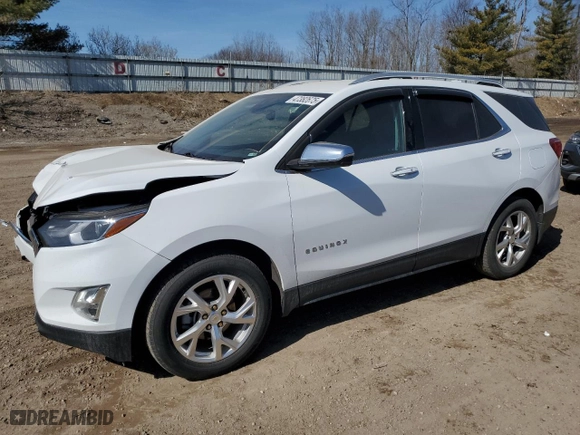 2020 Chevrolet Equinox Premier with VIN 2GNAXNEV7L6165449, listed as a Copart auction lot 47382675 with 73,261 mi miles and Non Repairable. Bid and sale history available at carsss.com. Image 1.