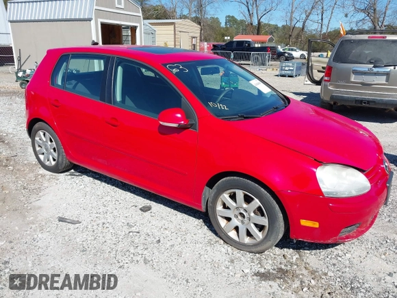 2009 Volkswagen Rabbit S with VIN WVWDB71K29W116332, listed as a IAAI auction lot 41664663 with 123,710 mi miles and . Bid and sale history available at DreamBid. Image 1.