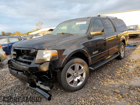 2007 Ford Expedition EL Limited with VIN 1FMFK19547LA65527, listed as a Copart auction lot 79476054 with 193,034 mi miles and Salvage Title. Bid and sale history available at carsss.com. Image 1.