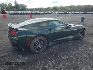 2014 Chevrolet Corvette 2LT with VIN 1G1YC2D7XE5127466, listed as a Copart auction lot 74580694 with 14,516 mi miles and Salvage Title. Bid and sale history available at carsss.com. Image 3.