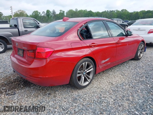 2012 BMW 3 Series 328i with VIN WBA3A5C55CF348003, listed as a IAAI auction lot 42034401 with 207,550 mi miles. Bid and sale history available at carsss.com. Image 4.