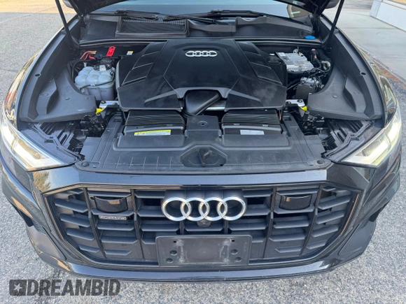 2019 Audi Q8 Premium Plus with VIN WA1EVAF16KD031014, listed as a Copart auction lot 55879645 with 116,056 mi miles and Clean Title. Bid and sale history available at carsss.com. Image 7.