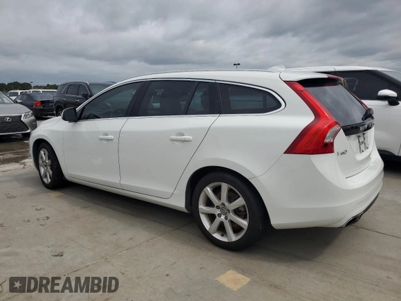 2017 Volvo V60 Premier with VIN YV140MEK1H1347758, listed as a Copart auction lot 74616154 with 0 mi miles and Salvage Title. Bid and sale history available at carsss.com. Image 2.