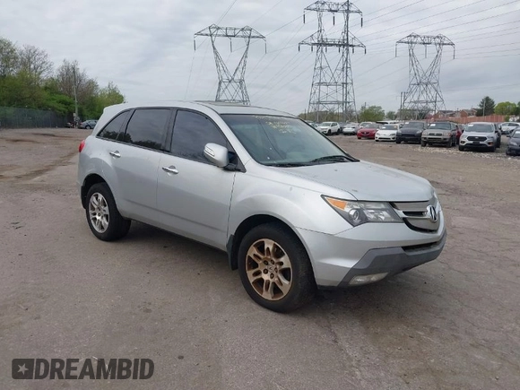 2009 Acura MDX Tech/Entertainment Pkg with VIN 2HNYD28429H523839, listed as a IAAI auction lot 42086231 with 203,211 mi miles. Bid and sale history available at carsss.com. Image 1.