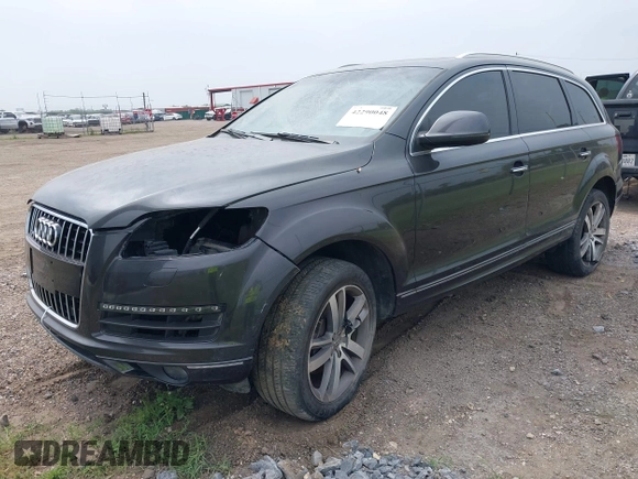 2014 Audi Q7 Premium Plus with VIN WA1LGAFE5ED013547, listed as a IAAI auction lot 42290048 with 179,269 mi miles and . Bid and sale history available at DreamBid. Image 21.