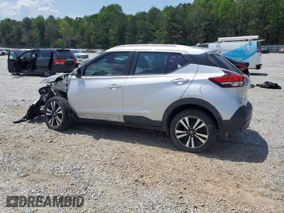2020 Nissan Kicks SV with VIN 3N1CP5CV4LL571207, listed as a Copart auction lot 54150265 with 24,361 mi miles and Salvage title. Bid and sale history available at DreamBid. Image 2.