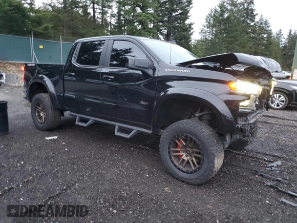 2021 Chevrolet Silverado 1500 RST with VIN 3GCUYEELXMG173469, listed as a Copart auction lot 80919074 with 35,297 mi miles and Salvage Title. Bid and sale history available at carsss.com. Image 4.