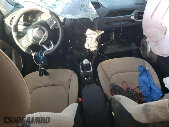 2018 Jeep Renegade Sport with VIN ZACCJBAH0JPH07332, listed as a Copart auction lot 76322434 with Not provided miles and Salvage title. Bid and sale history available at DreamBid. Image 8.