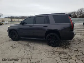 2015 Cadillac Escalade Luxury with VIN 1GYS3MKJ1FR598837, listed as a Copart auction lot 81235574 with 113,883 mi miles and Salvage Title. Bid and sale history available at carsss.com. Image 2.