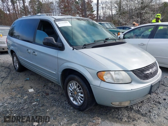 2001 Chrysler Town & Country Limited with VIN 2C8GP64L71R299459, listed as a IAAI auction lot 41715441 with 305,809 mi miles. Bid and sale history available at carsss.com. Image 1.