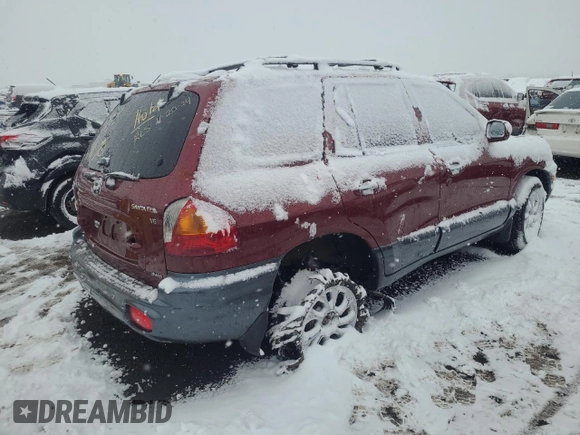 2002 Hyundai Santa Fe GLS with VIN KM8SC73D82U229282, listed as a Copart auction lot 82037604 with Not Provided miles and Salvage Title. Bid and sale history available at carsss.com. Image 3.