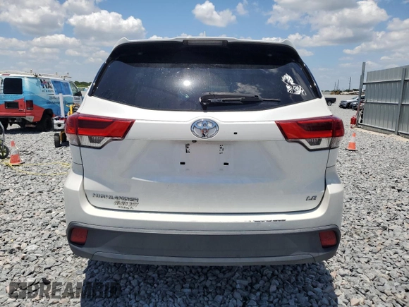 2017 Toyota Highlander LE with VIN 5TDZZRFH6HS220332, listed as a Copart auction lot 57822285 with 167,184 mi miles and Salvage title. Bid and sale history available at DreamBid. Image 6.