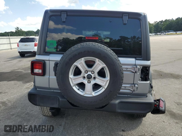2021 Jeep Wrangler Unlimited Sport S z VIN 1C4HJXDN3MW637613, wystawiony jako Copart lot #63223055 z przebiegiem 66 380 mil mil oraz Szkoda całkowita • Salvage title. Historia ofert i sprzedaży dostępna na DreamBid. Obrazek 6.