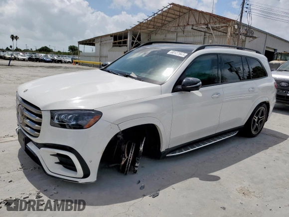 2024 Mercedes-Benz GLS 450 с VIN 4JGFF5KE5RB075952, выставлен на аукционе Copart как лот 60127945 с пробегом 51 185 миль миль и Чистый • Clean title. История ставок и продаж доступна на DreamBid. Изображение 1.