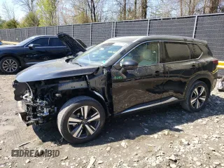2023 Nissan Rogue SL with VIN 5N1BT3CA9PC794989, listed as a Copart auction lot 52148775 with 14,850 mi miles and Salvage Title. Bid and sale history available at carsss.com. Image 1.