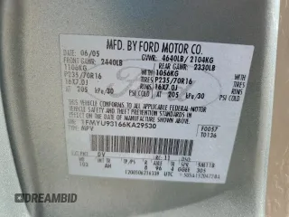 2006 Ford Escape XLT with VIN 1FMYU93166KA29530, listed as a Copart auction lot 59374094 with 209,810 mi miles and Salvage Title. Bid and sale history available at carsss.com. Image 12.